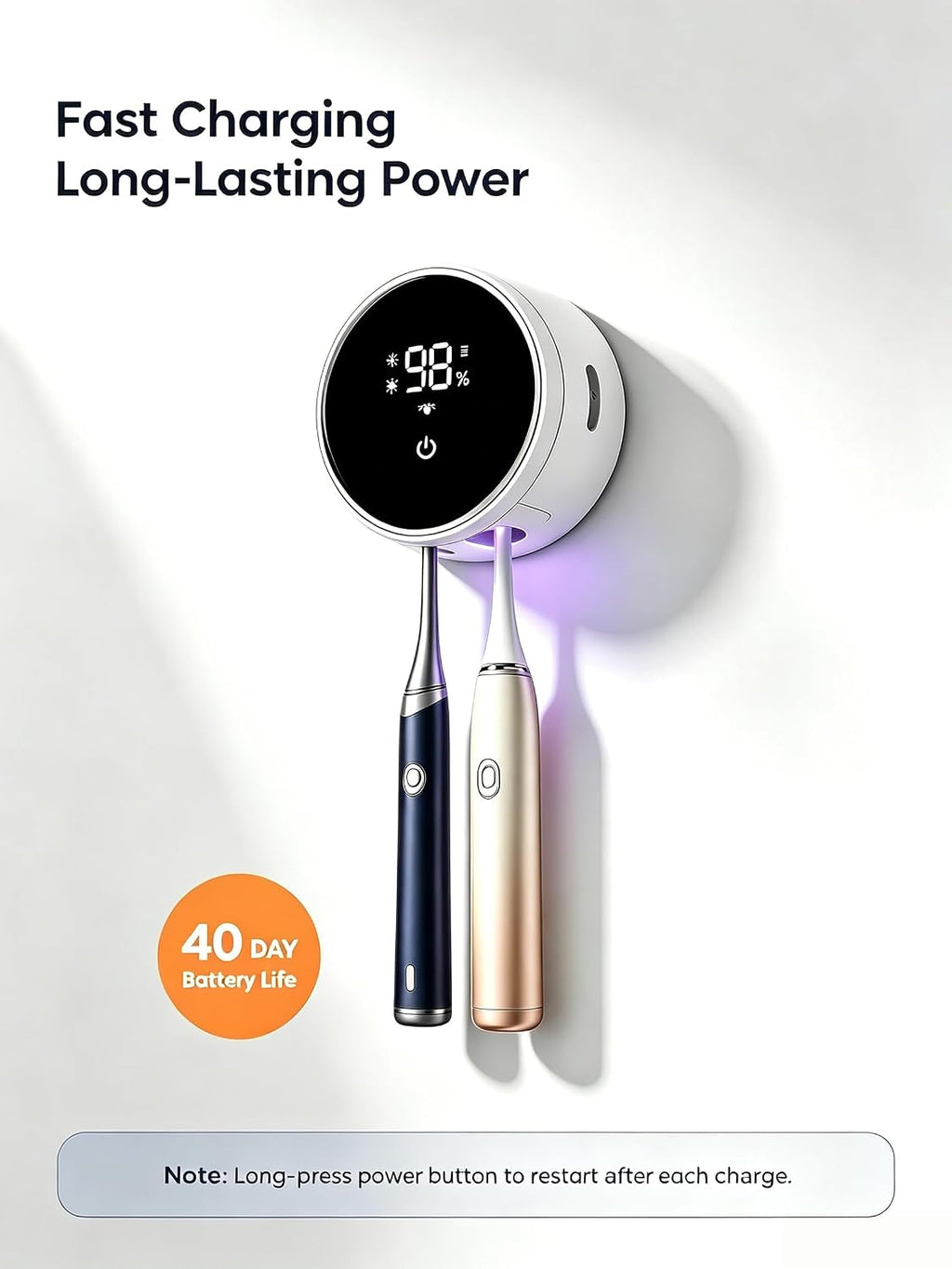 UV Toothbrush Sanitizer Toothbrush Holders with Infrared Sensor