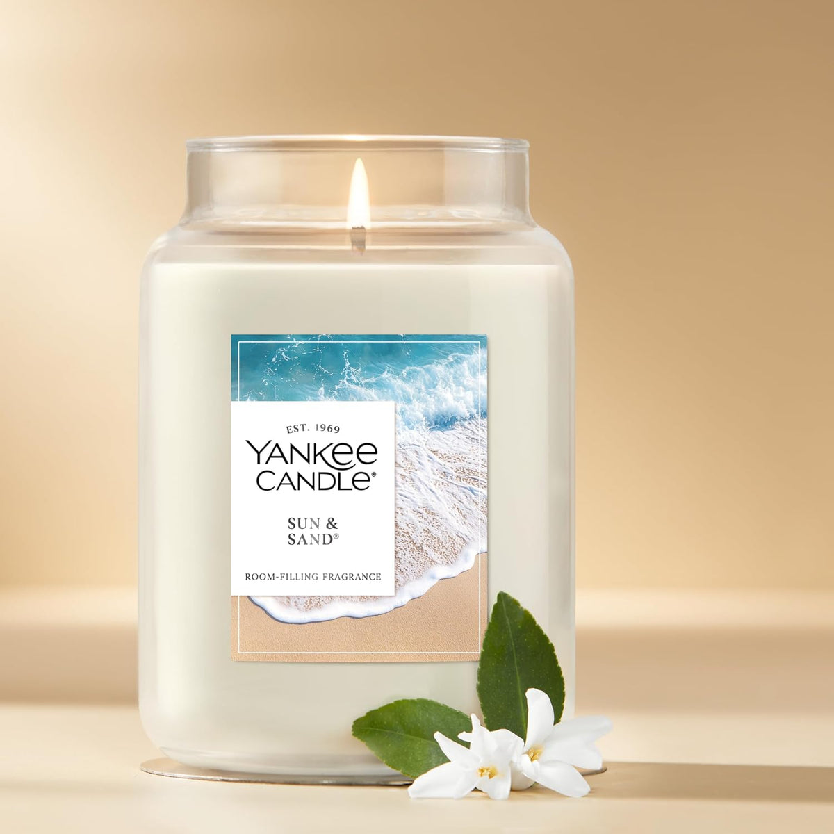 Yankee Candle Sun & Sand Scented Candle, 22oz Large Jar