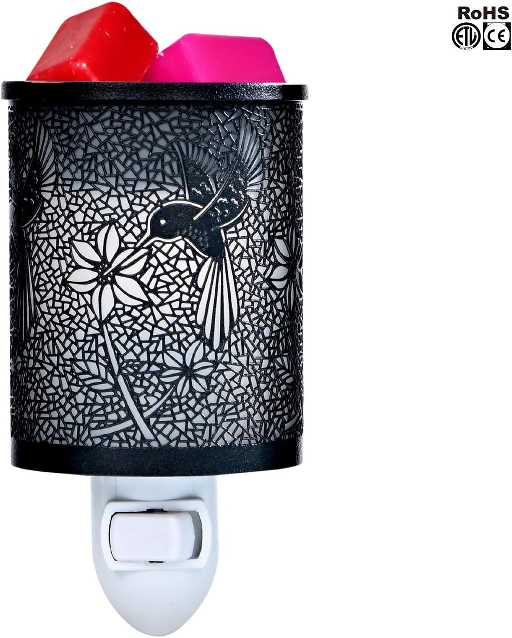 ASAWASA Metal Plug-in Wax Warmer with 1 pcs Silicone Liner(Hummingbird)