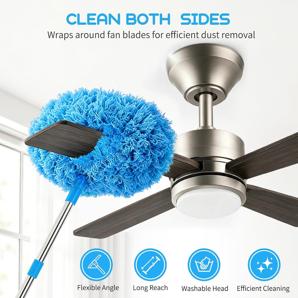 Yang Gien Ceiling Fan Cleaner Duster, Adjustable Duster with Extension Pole