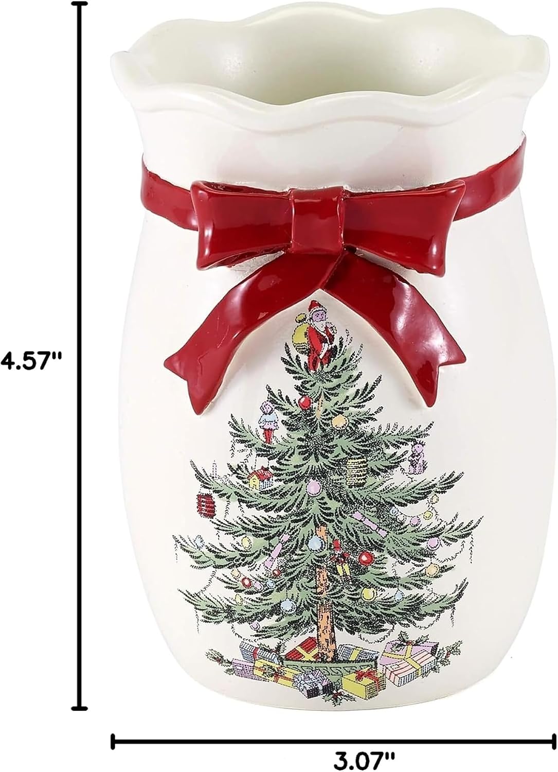 Spode - Christmas Tumbler Cup, Holds Makeup Brushes, Razors & More