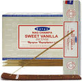 Satya Sweet Vanilla Incense Sticks and Holder Bundle