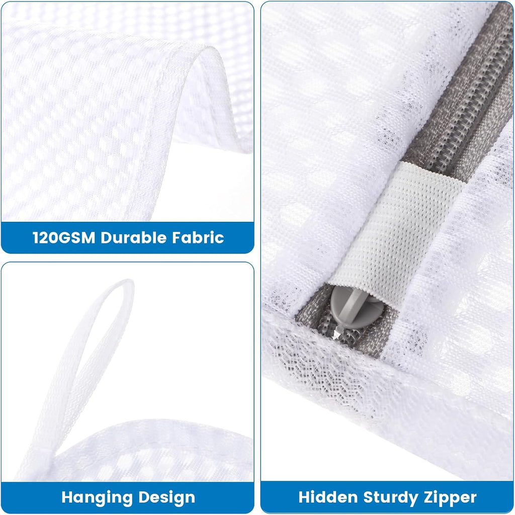 Dntorx 3 Pack X-Large + XX-Large + XXX-Large Mesh Laundry Bag for Delicates