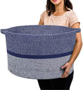 R RUNKA Extra Large Storage Basket - Soft Woven Organizer, 22" x 14"