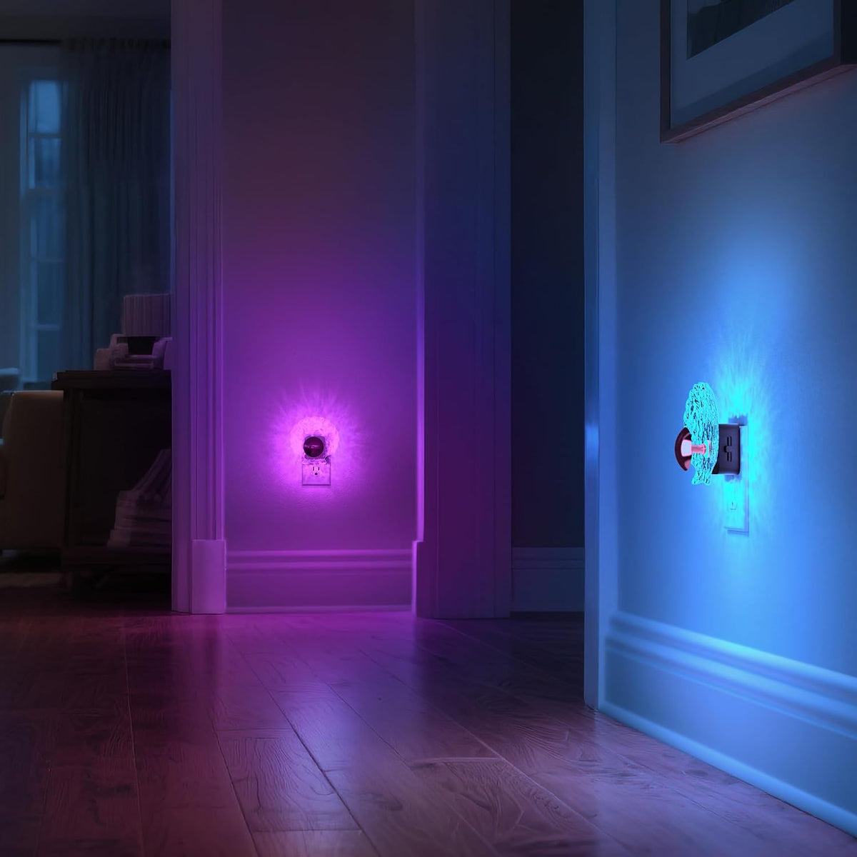 DORESshop LED Night Light, Dynamic RGB Color Changing Nightlight
