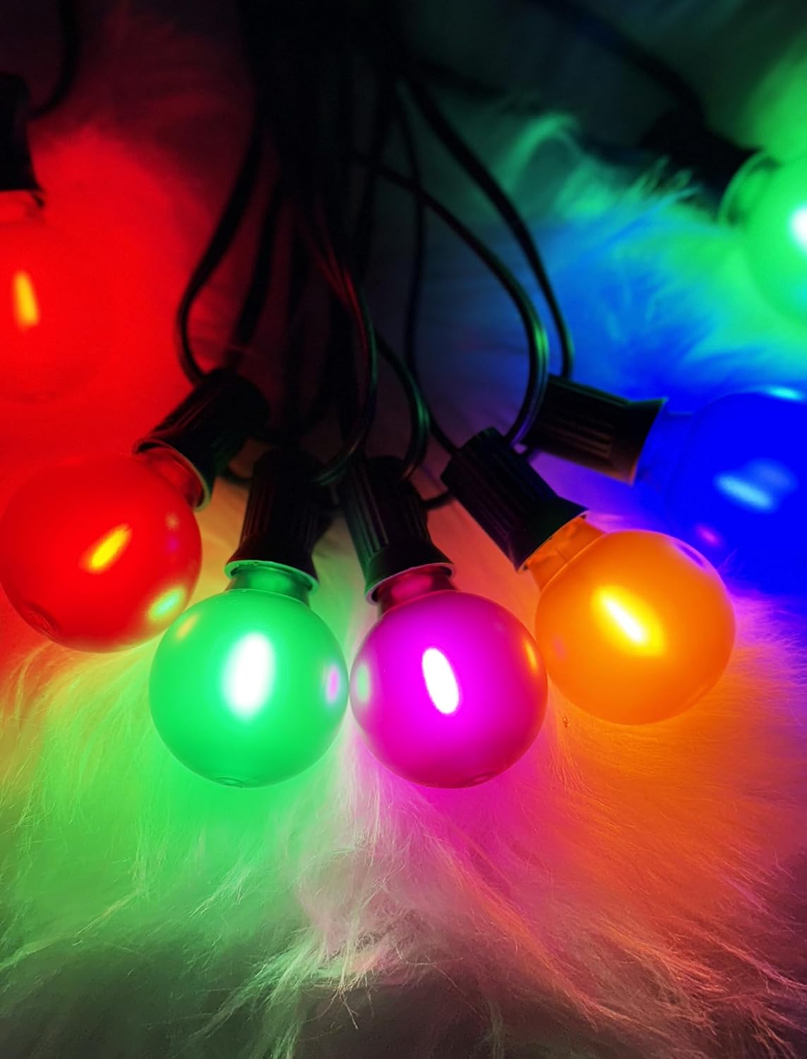 25Ft LED Multicolor String Lights Outdoor, Christmas Decor Patio Lights