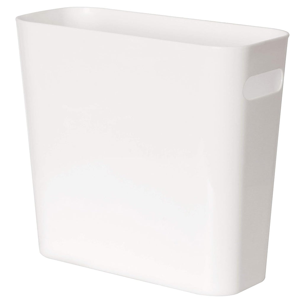 Youngever 1.5 Gallon Slim Trash Can, Plastic Garbage Container Bin, Small Trash Bin with Handles for Home Office, Living Room, Study Room, Kitchen, Bathroom (1 Pack White)