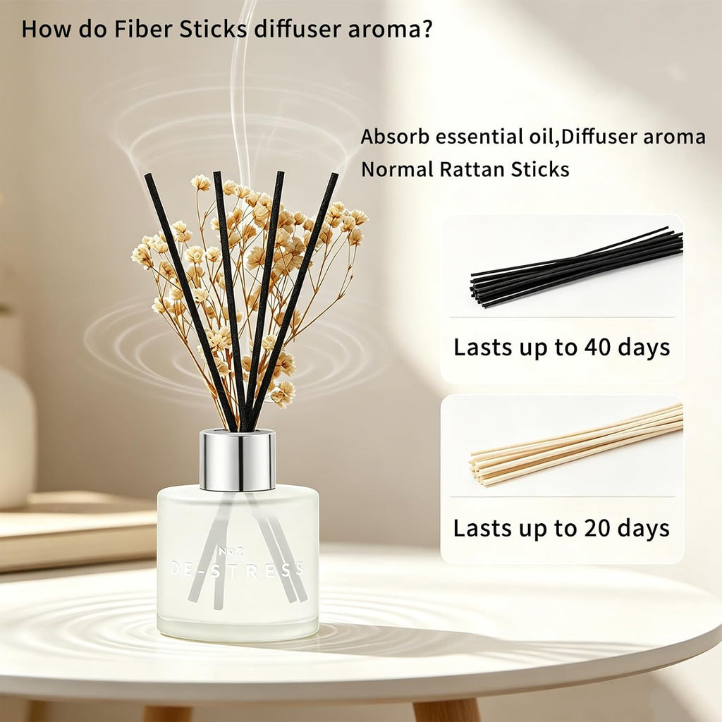 Set of 3 Scent Diffuser with Dry Flowers
