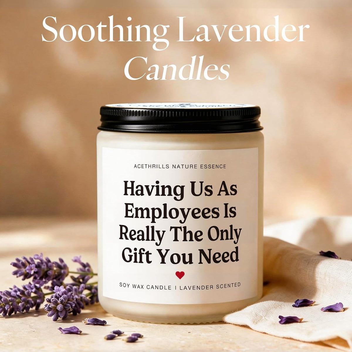 Bosses Day Gifts for Women Men - 7 Oz Lavender Scented Candle
