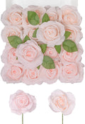 TINGE TIME Pink Artificial Flowers Combo Box Set, 16PCS Fake Rose Silk Flower w/Stem for DIY Wedding Bouquets Centerpieces Baby Shower Party Home Spring Decoration (Light Pink & Deep Pink)