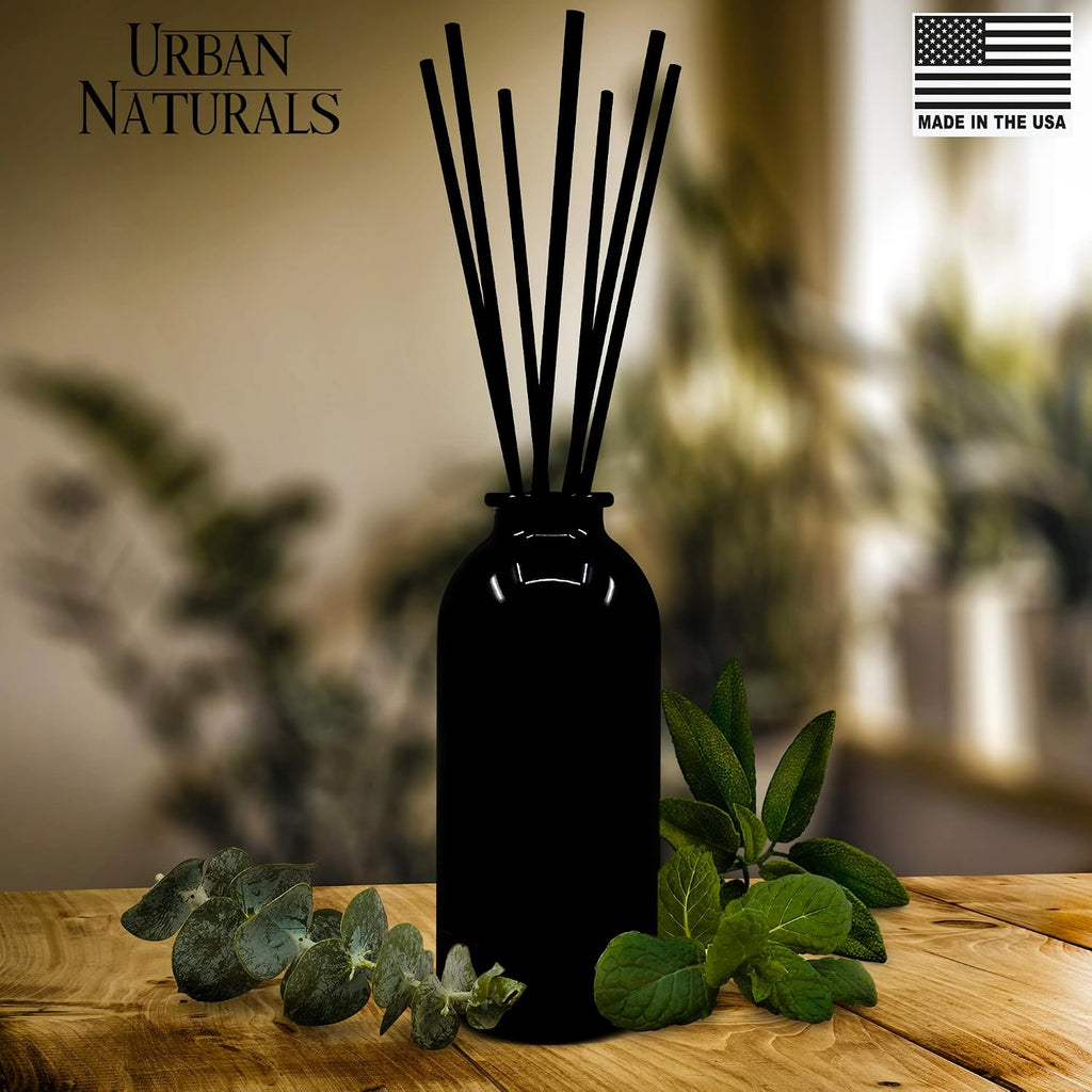 Urban Naturals Reed Diffuser Set, Eucalyptus Sage - Bathroom Shelf Décor