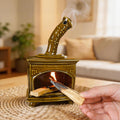 MOUGIGI Handcrafted Dark Green Ceramic Palo Santo Holder & Incense Burner