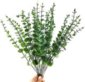 TIHOOD 15PCS Artificial Eucalyptus Stem Faux Eucalyptus Decor Artificial Green Branches Leaves - for Wedding Floral Arrangements Home Decor