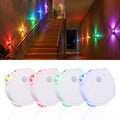 Motion Sensor LED Night Lights 4 Pack, Rechargeable Wireless Stair Lights, Magnetic Installation, RGB & Touch Control, Wall Sconce for Hallway Closet Bedroom Indoor