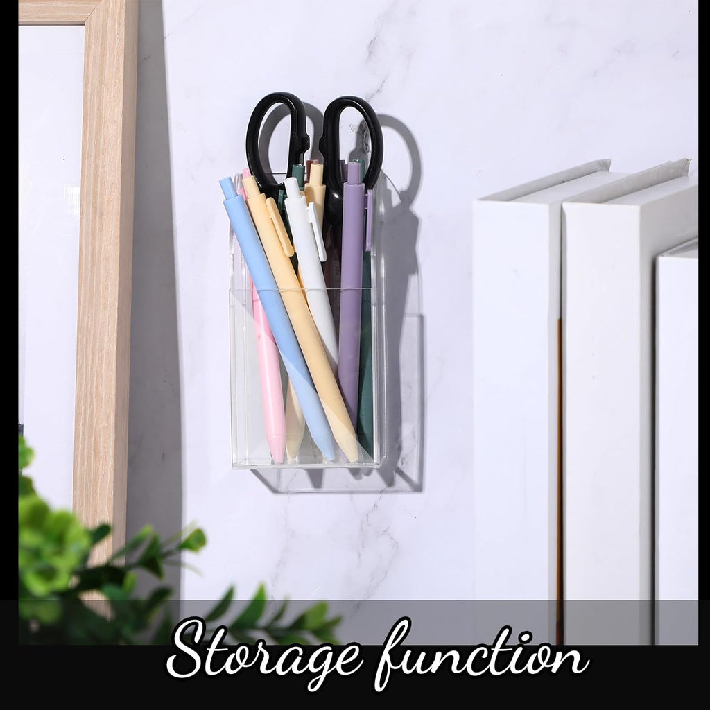 TaoBary 2 Pack Wall Remote Control Holder, Clear Acrylic Organizer null