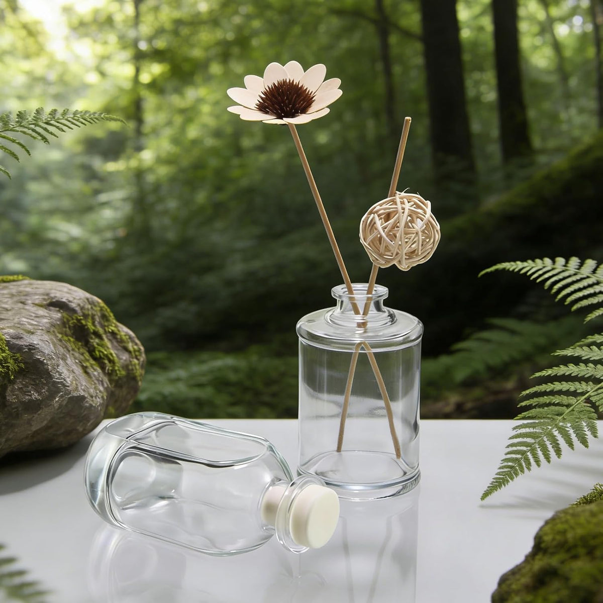 150ml Reed Diffuser Glass Bottles Fragrance Accessories Set of 4