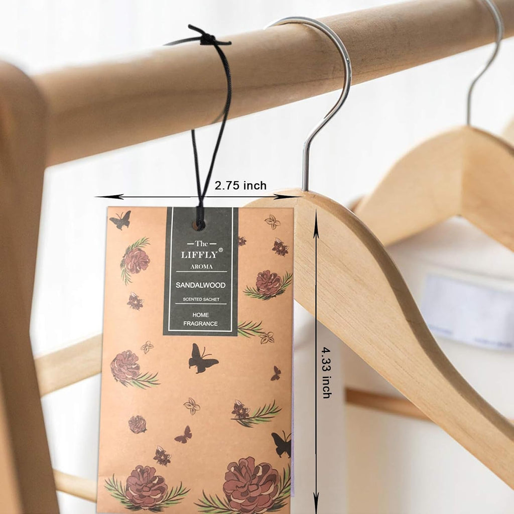 14 Packs Scented Sachets Bag for Drawers and Closets Long-Lasting Home Fragrance Sachet Lavender Rose Jasmine Ocean Vanilla Sandalwood 6 Different Scent Gift Box