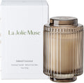 LA JOLIE MUSE Island Coconut Vanilla Scented Candles for Home, Natural Soy