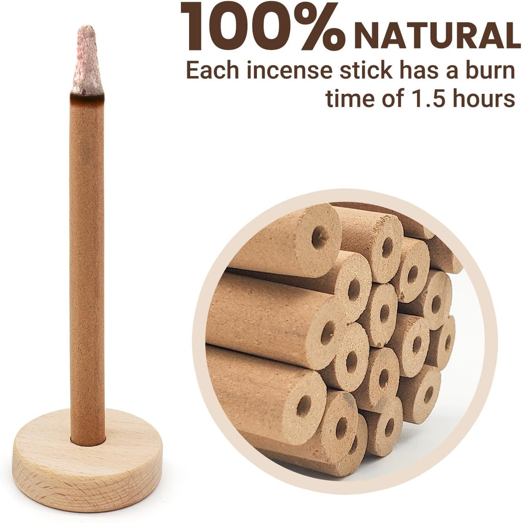 Hollow Citronella Incense Sticks with Natural Ingredients Citronella Lemongrass and Rosemary Oil Help You Better Enjoy Outdoor Life (18 Sticks)