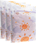 3Pcs Durable Mesh Laundry Bag, Durable Laundry Bags with Premium Zipper (Sunny)