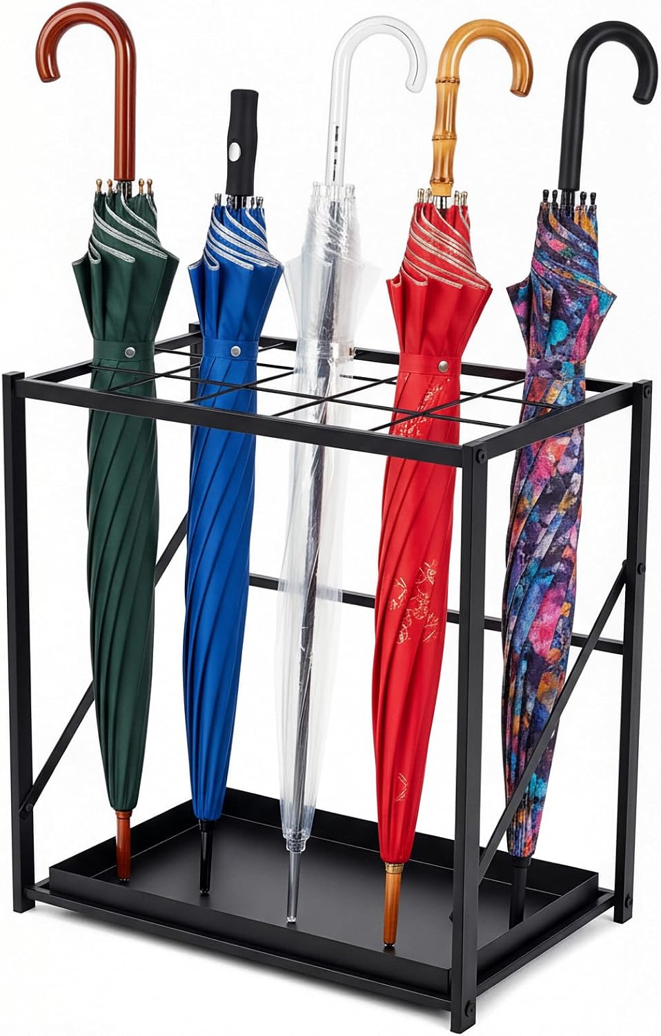 Umbrella Holder Stand for Entryway, L18.31 X W11.89 X H19.69 Inch