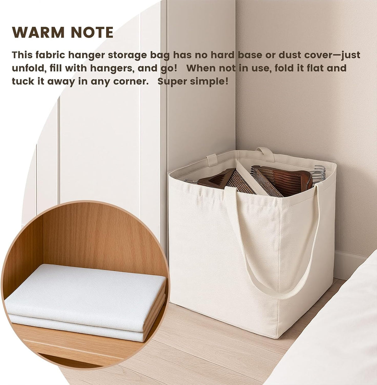 MCPINKY Clothes Hanger Organizer Bag