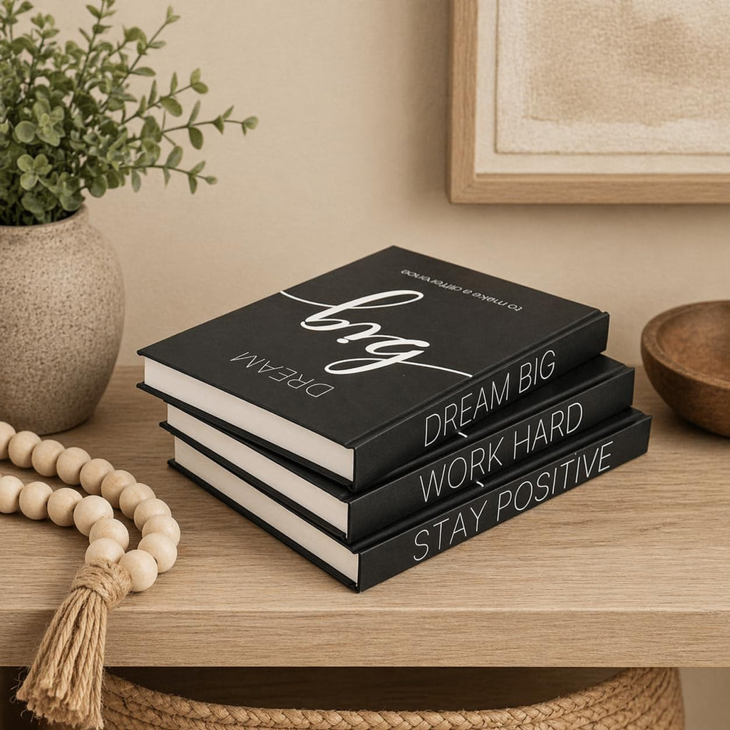 Decorative Books for Home Decor - Faux for decoration Coffee Table | Book Shelf Decor | Entryway | Console Table - Modern Luxury Designer Decor Set - Decorative for Display