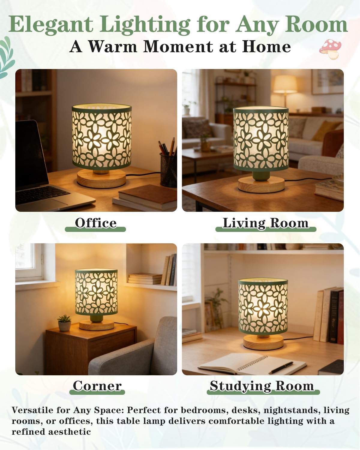 Green Small Table Lamp