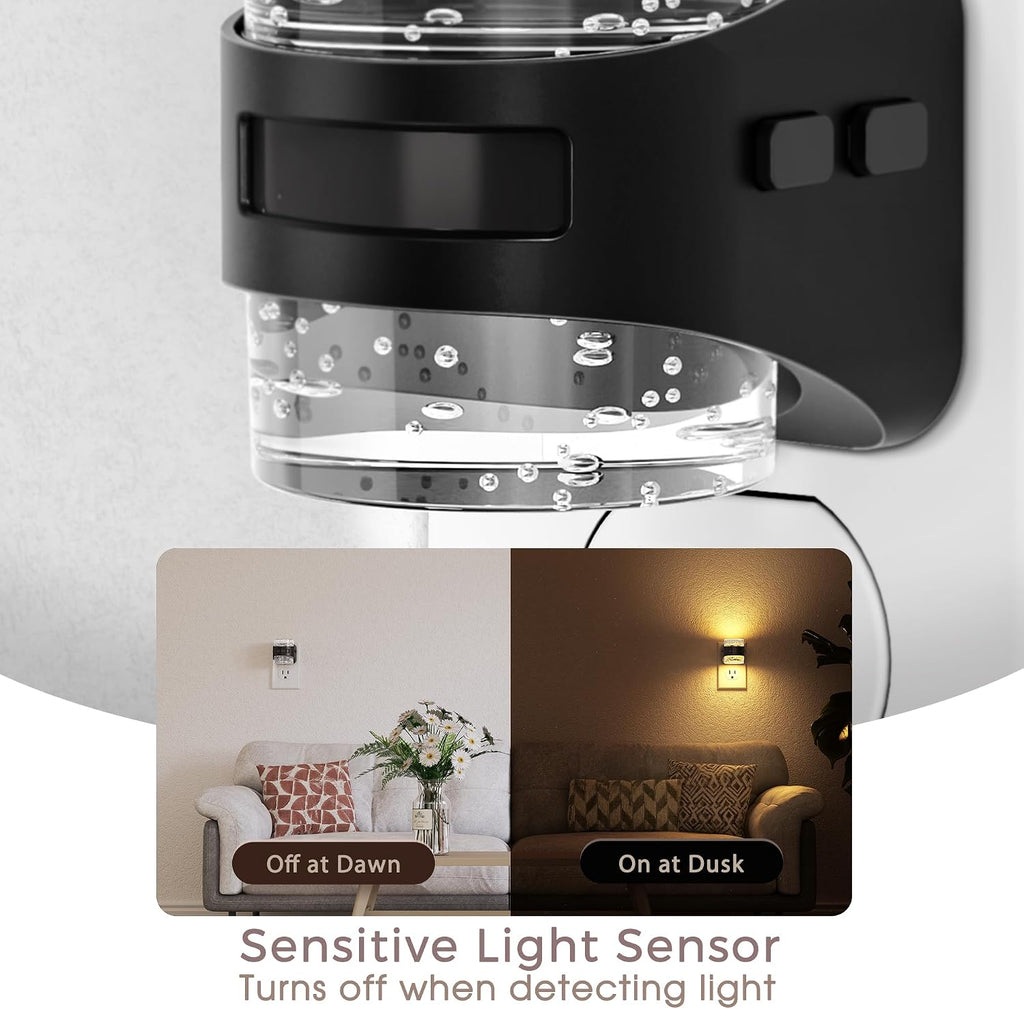 Briignite Motion Sensor Night Light 2Pcs Bubble Night Lights Plug into Wall