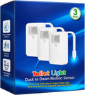 Witshine 3 Pack Toilet Bowl Lights Motion Activated, Funny Bathroom Gadgets