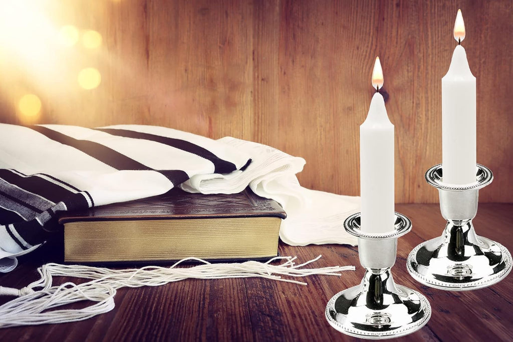 Classic White Candles-72 Bulk 2 Pack (Total of 144 Candles) - Traditional Shabbat, Dinner, Ceremonies, and Emergencies- Long Lasting Burn Time