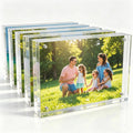 4x6 Inch Acrylic Picture Frame 5 Pack, 10+10mm Magnetic Photo Frame