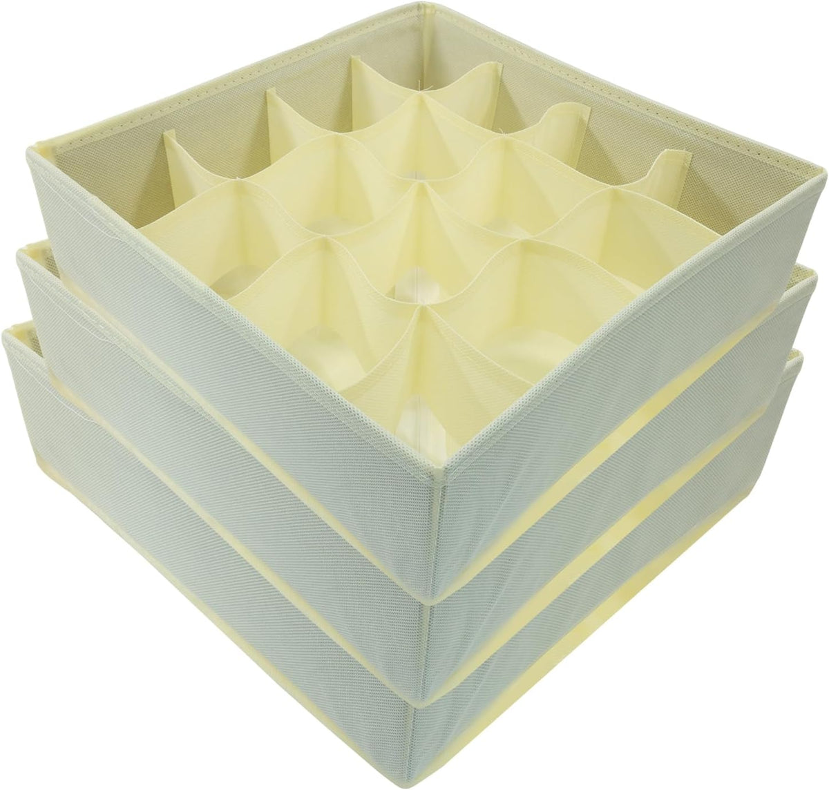 3 Pack Beige Sock Underwear Organizer Dividers