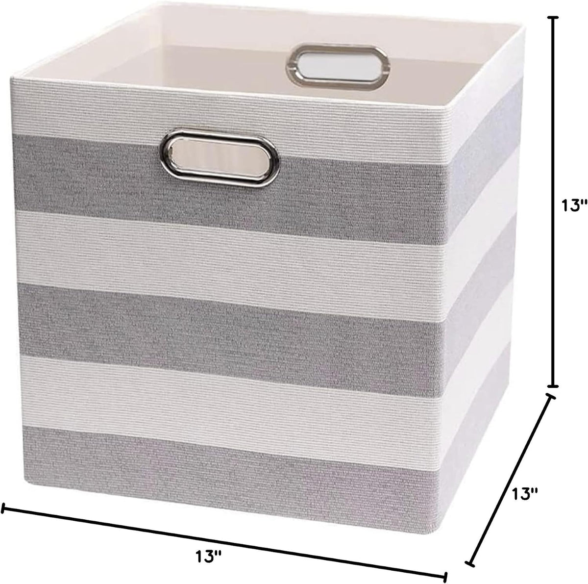 Posprica 3X Thicker Storage Bins Storage Cubes, 13×13 Fabric Storage Boxes Foldable Baskets Containers Drawers for Nurseries,Offices,Closets,Home Décor