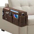 Remote Control Holder for Armchair, TV Remote Holder Arm Chair Caddy for Recliner, Non-Slip Couch Caddy Recliner Arm Caddy Sofa Armrest Organizer with 14 Pockets for Phone, Magazine, Coffee