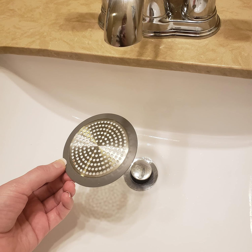Shower Drain Hair Catcher 3.5 inch Sink Hair Stopper Drain Cover Small