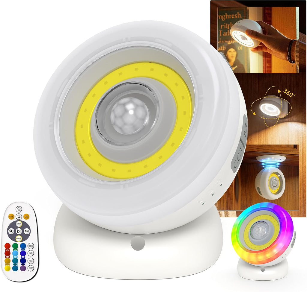 Hopedone 360° Magnetic Motion Sensor Wall Light, Detachable, 1 Pack