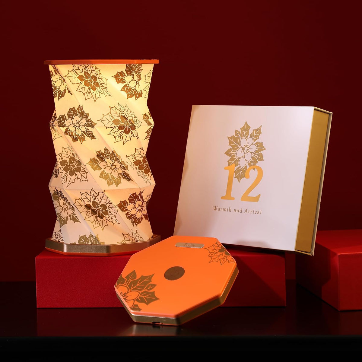 Birthday Flower Folding Lamp, Paper Lantern Lights, Japanese Gifts