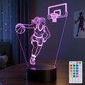 Basketball Gifts for Girls, Female Basketball Player Night Light