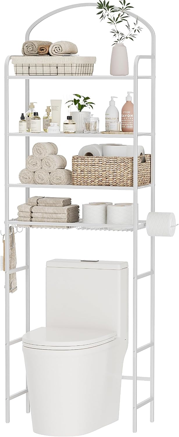 4-Tier Over The Toilet Storage, Bathroom Organizer