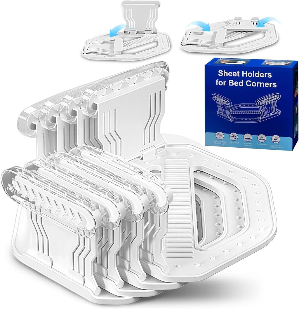 Bed Sheet Holders Heavy Duty Straps Grippers 4Pack