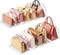 Lifewit Purse Organizer for Closet, Adjustable Clear Handbag Shelf Dividers