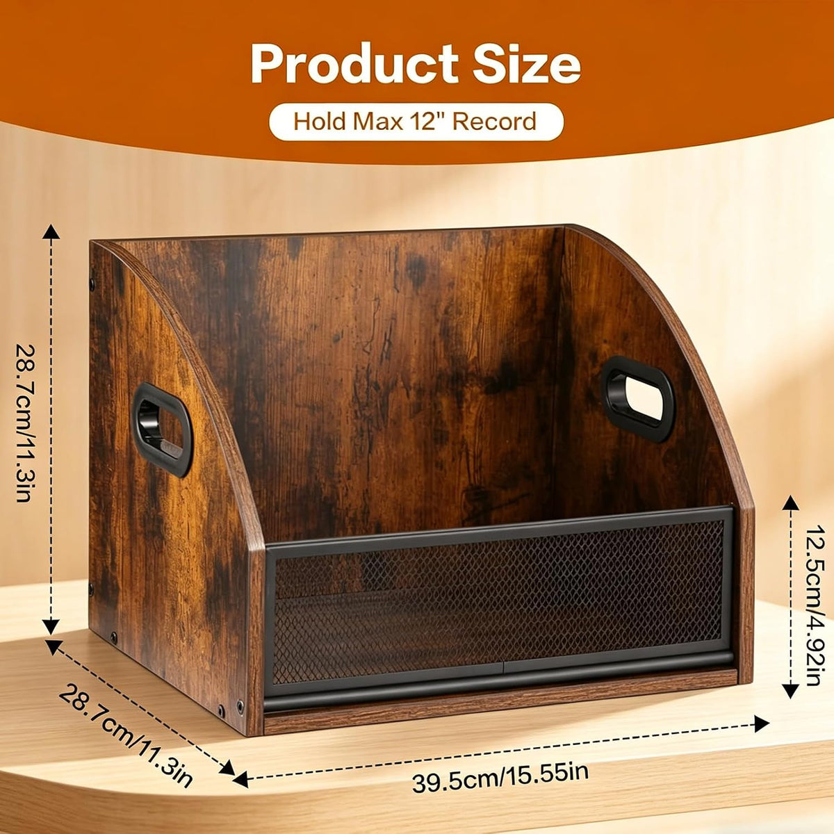 Extra Large Magazine Rack Floor, Farmhouse Magazine Holder,