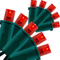 YULETIME 200 Red Christmas String Lights, 2-Set 25 ft 100 Wide Angle LED