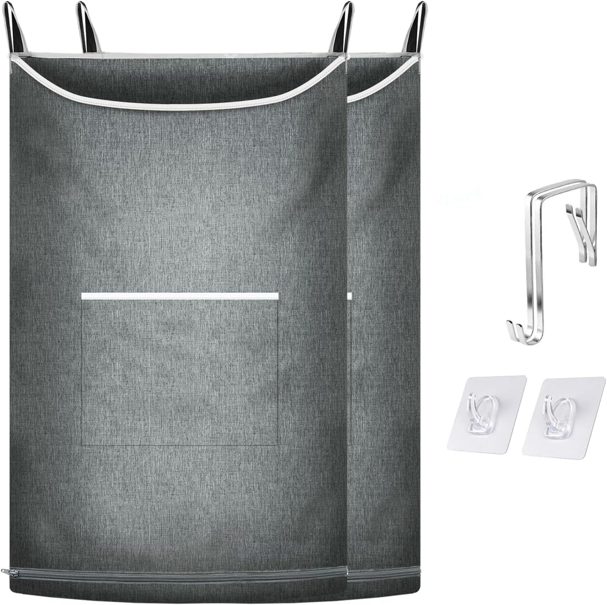 2Pcs XL Hanging Laundry Hamper,Over the Door Hamper Bag for Bathroom, Home.