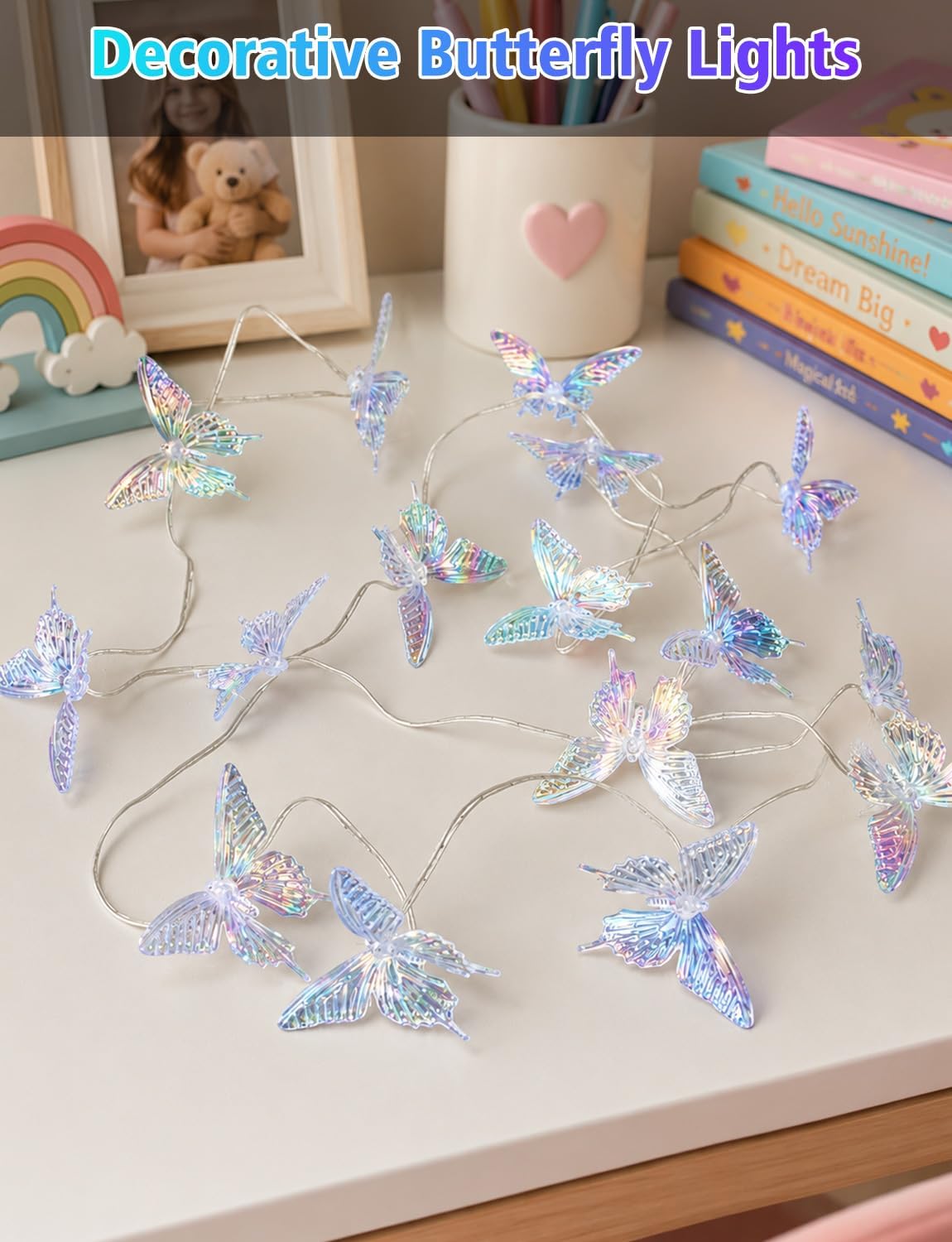 Smart Color Changing Butterfly String Lights APP Control for Bedroom Dorm