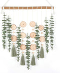 GIAUMA Artificial Eucalyptus Plant Wall Decor Fake Greenery Leaves Stems Wall Hanging Faux Plants on Wood Stick Green Boho Rustic Farmhouse Decor for Bathroom Bedroom Dining Room Indoor Home