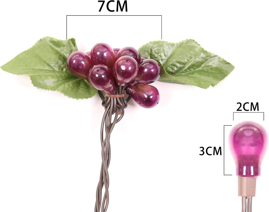 Decorative String Lights, Grape Vine with Leaves, 100 LED Warm White Lights