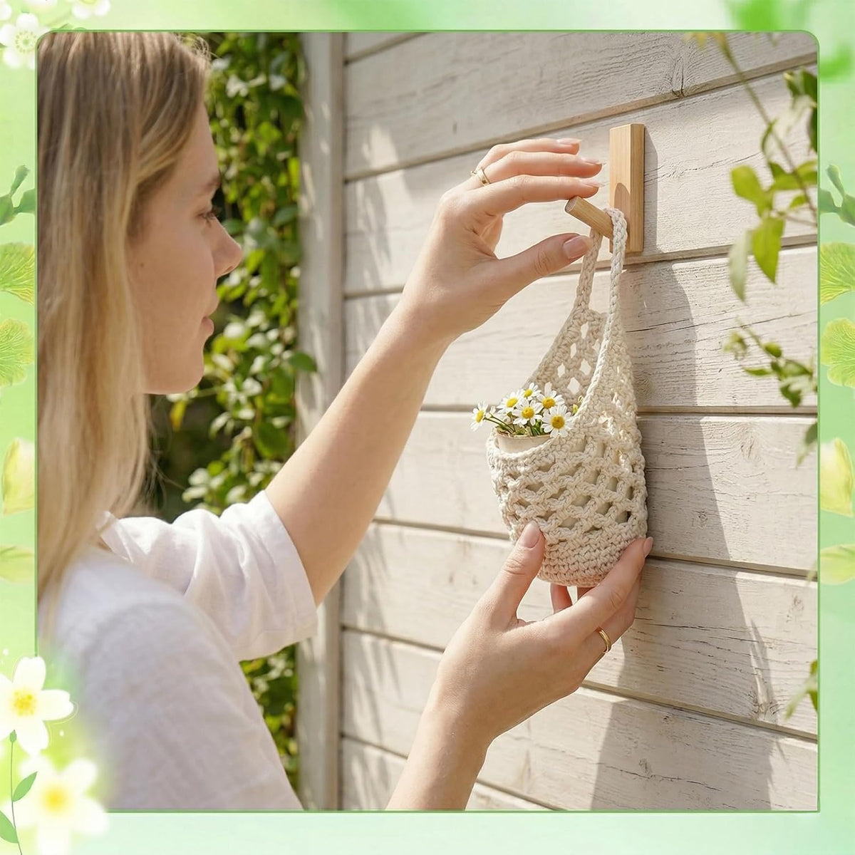 6 Pack Macrame Plant Hangers, Small Hanging Planters for up to 5 Inch Pot
