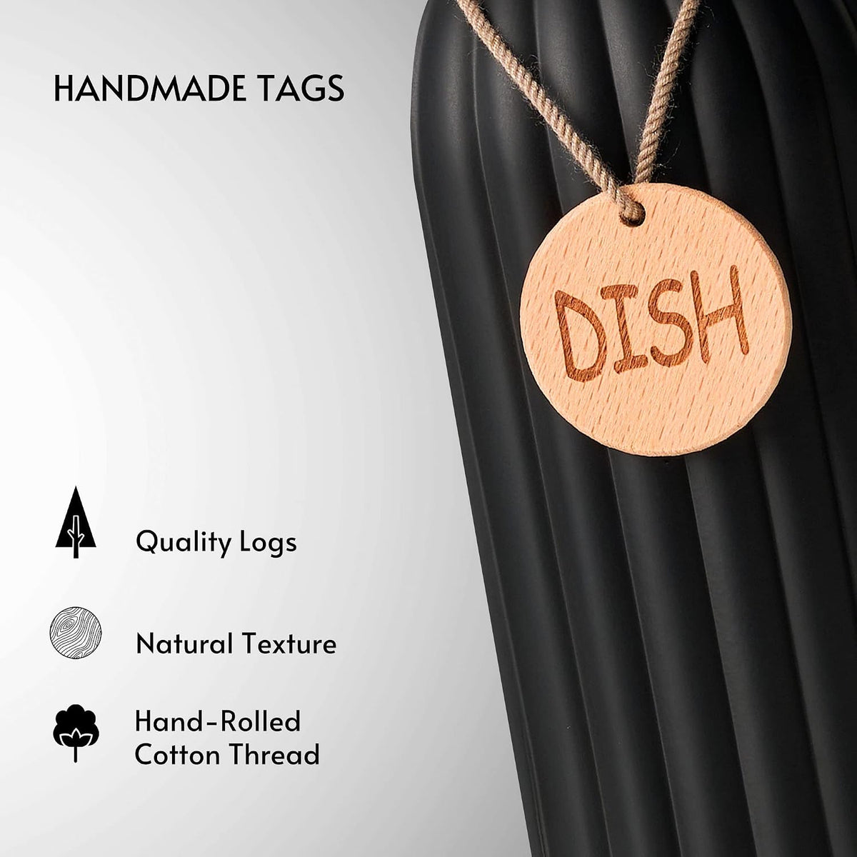 Organize Your Home with 8 Handmade Wooden Labels for Bottles - Dish, Hand, SOAP, Lotion, Shampoo, Conditioner, Body and FACE - Perfect for Soap Dispensers in Your Kitchen and Bathroom, Eulnars